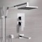 Tub and Shower Faucet Set with Handheld and Rain Shower Head